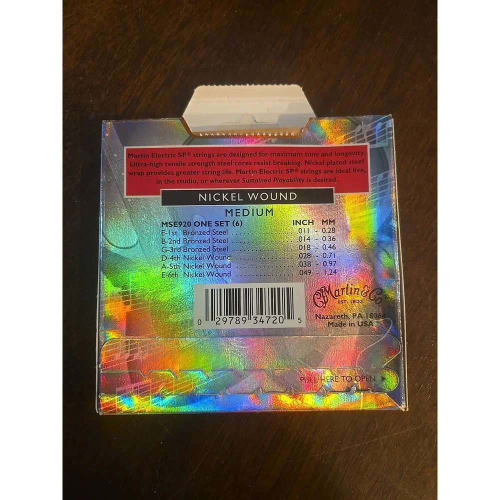 Martin & Co Electric SP Guitar Strings .011-.049 Medium Nickel Wound